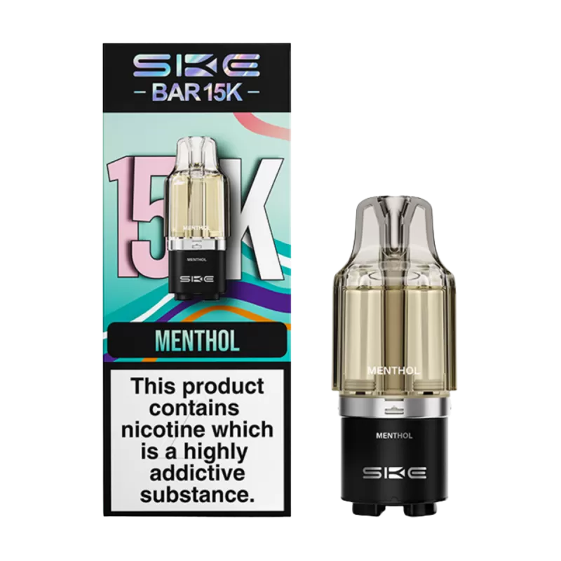 Menthol SKE Bar 15K Refill Pack - 20mg - Vape Product (39FFFA)