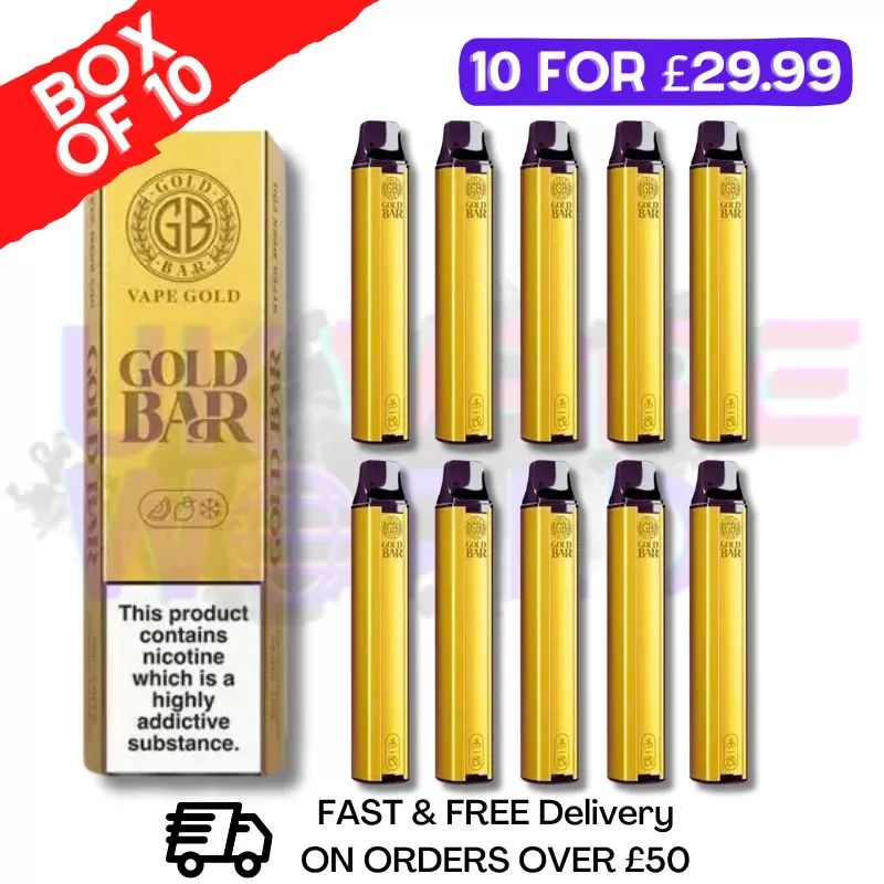 Bora Bora – Gold Bar 600Puff Box of 10