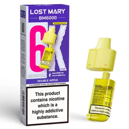 Lost Mary BM6000 Prefilled POD 0mg ZERO - Berry Apple Peach