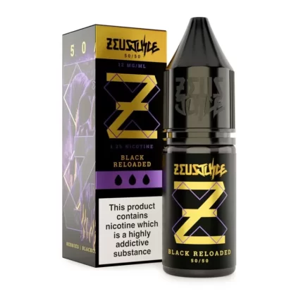 Black Reloaded E-Liquid 50/50 Series by Zeus Juice (10ml) - 3mg