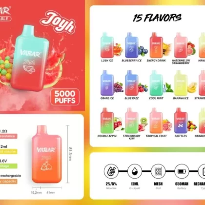 Vabar Joyh 5000 Puffs Disposable Vape – Best Vape UAE - Vapesmokezone