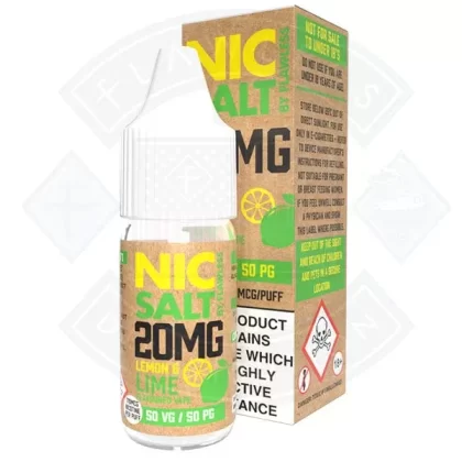 Nic Salt – Lemon & Lime 10ml By Flawless - Vape Product