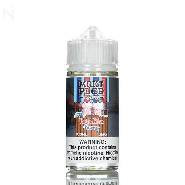MRKT PLCE E-Liquid - Iced Forbidden Berry - 100mL - 3mg - Image 2