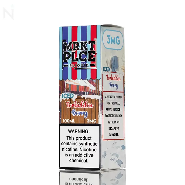 MRKT PLCE E-Liquid - Iced Forbidden Berry - 100mL - 3mg - Image 3