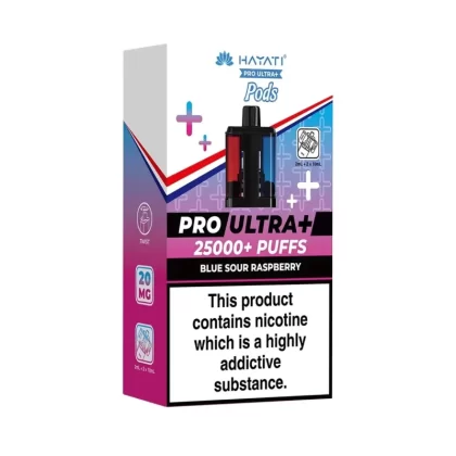 Hayati 25k Pro Ultra Plus Replacement Pods – Blue Sour Raspberry