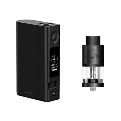 Joyetech eVic VTC Dual Battery Mod with Aspire Quad-Flex Survival Kit - Black / Black
