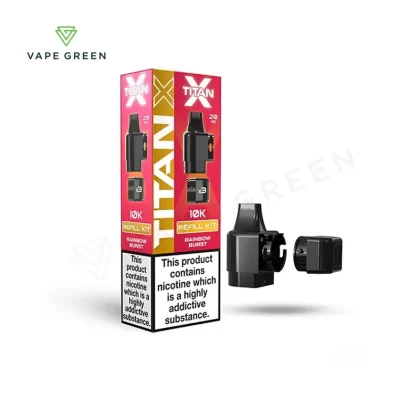 Rainbow Burst Prefilled Pod Refill Kit by Titan X