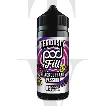 SERIOUSLY POD FILL BLACKCURRANT PASSION SHORTFILL E-LIQUID