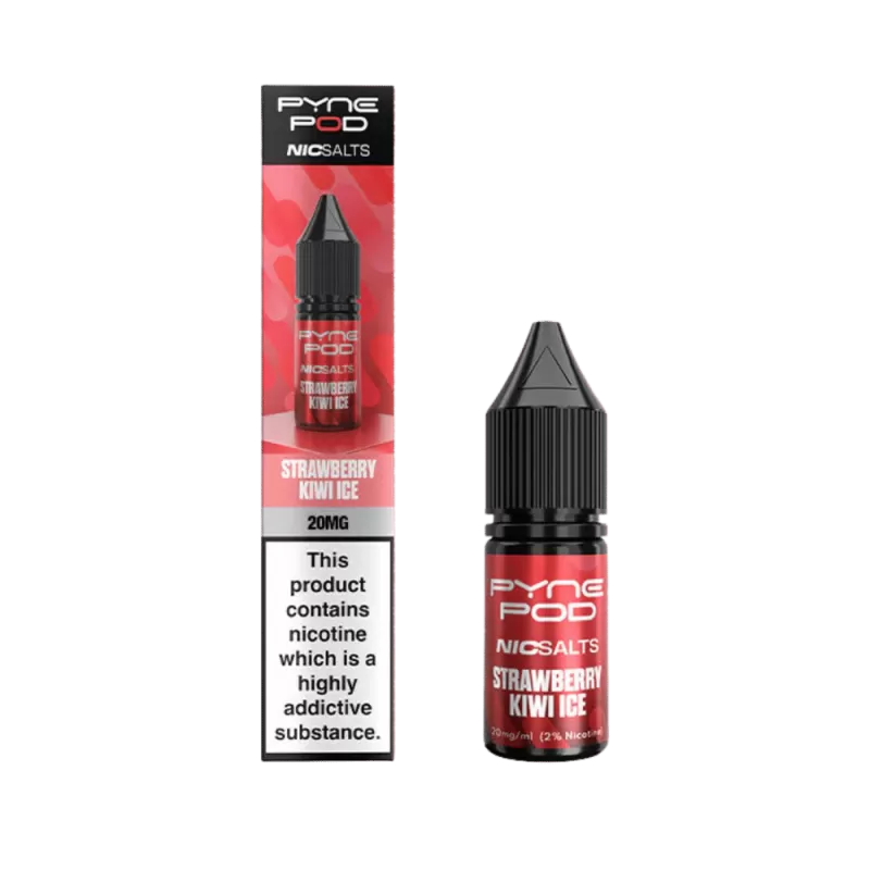 Pyne Pod Nic Salt Strawberry Kiwi Ice E-Liquid - 5mg