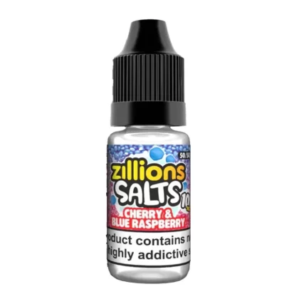 Zillions Salts Cherry & Blue Raspberry Nic Salt - 10 Pack - Strength 10mg