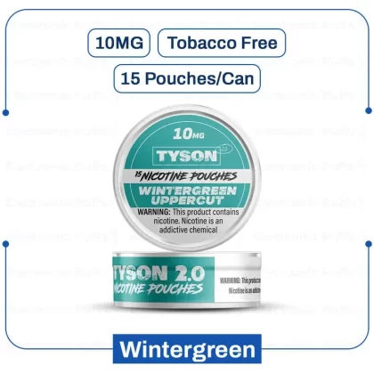 Buy Tyson 2 Wintergreen Nicotine Pouch 10mg | Electronicpuffs - Ejuicewarehouse