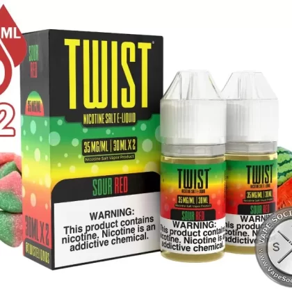 Sour Red by Twist Salt 60ml - Vape Product, Vape Product