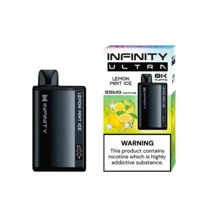 Infinity Ultra Disposable – Lemon Mint Ice 20/55mg (8000Puffs) - Vapebar Pk
