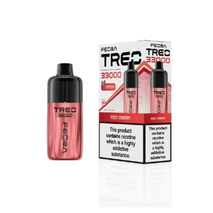 Feoba Treo 33000 Prefilled Pod Kit Fizzy Cherry - Nicotine Strength#20mg (8F8F90)