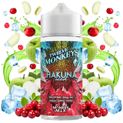Twelve Monkeys Ice Age Hakuna Iced 100ml E-Liquid Shortfill - Vapourdeal Co