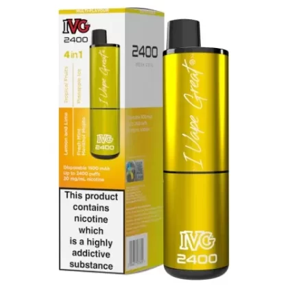 IVG 2400 Disposable Vape – Yellow Edition
