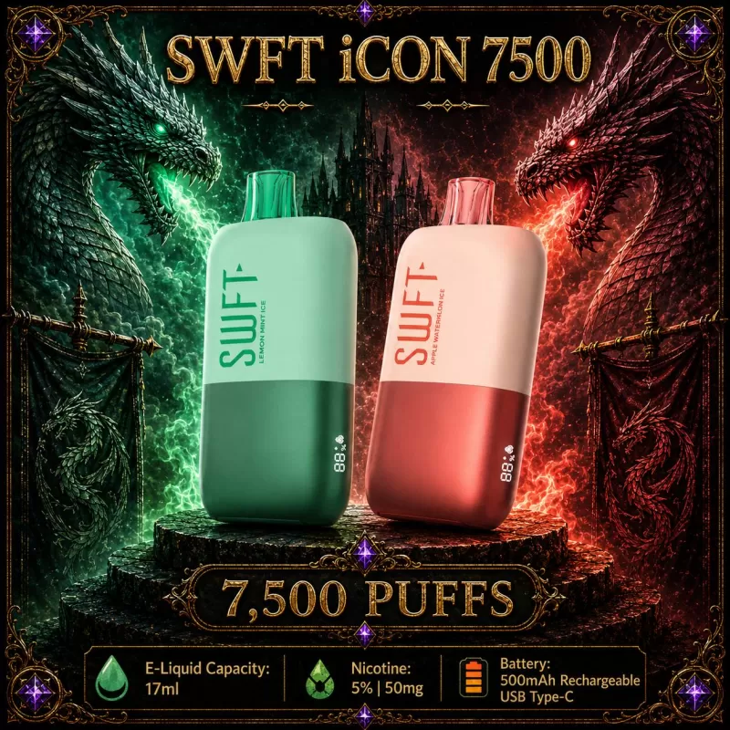 SWFT iCON 7500 - Blue Razz Berry Ice - Vapeciga