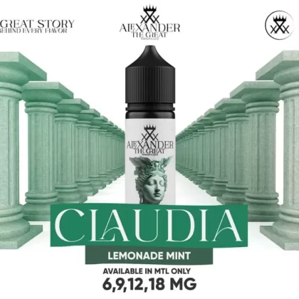 ALEXANDER MTL CLAUDIA EXTRA ICE VAPE ELIQUID – LEMONADE MINT - Vape Product, Vape Product; Vape Product