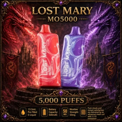 Lost Mary MO5000 - Black Mint / OMG! Smoothie (WHT Series)