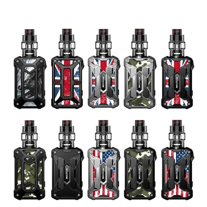 Rincoe Mechman Kit 228W with Mesh Tank 4.5ml - Steel Case-Camo Black