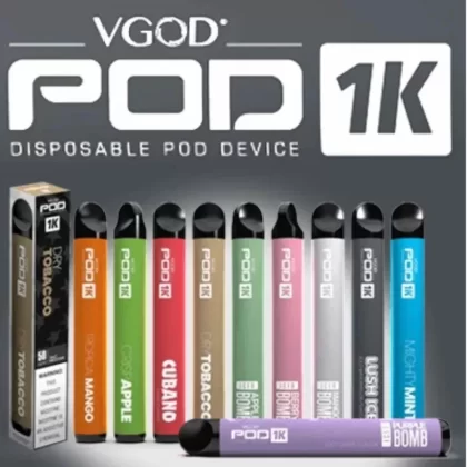 VGOD POD 1K DISPOSABLE DEVICE 20mg & 50mg