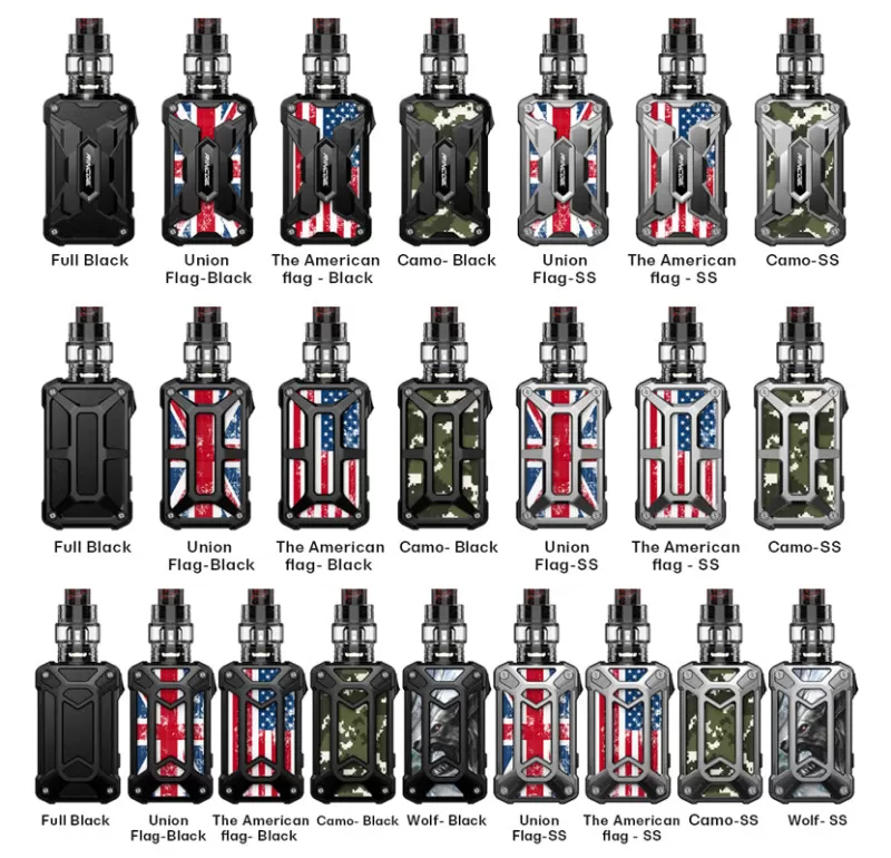 Rincoe Mechman Kit 228W with Mesh Tank 4.5ml - Steel Case-Camo Black - Image 2