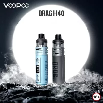 VOOPOO DRAG H40 KIT - Color#BLACK>PINK>SNOW BLUE>SKY BLUE>MODERN RED>GUN METAL>GREEN