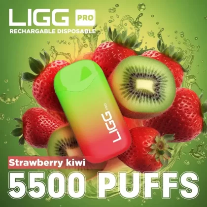 Ligg Pro 5500 Puffs Disposable Vape – Strawberry Kiwi