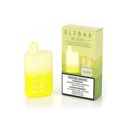 ELF BAR BC5000 Disposable Vape – Pineapple Coconut Ice - Flavour#Pineapple Coconut Ice