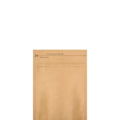 Tamper Evident | Matte Kraft Paper Vista Mylar Bag (No Tear Notch) | 3.62in x 5in – 3.5g – 1000 Count