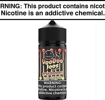 STRAWBERRY ICE CREAM BY VOODOO JUICE 100ML - Vapejuice