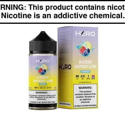 BLUEBERRY RASPBERRY LEMON FREEZE BY HERO 100ML - Vapejuice