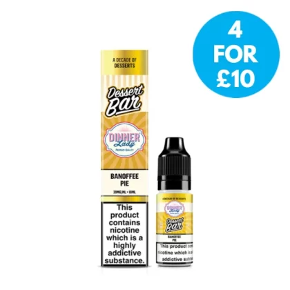 Dinner Lady Dessert Bar 20mg (2%) Nic Salt 10ml - Vape Co