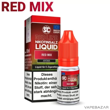 SC Red Line Nikotinsalz Liquid – Red Mix - 20mg/ml, Nikotinfrei; Früchtemix, Beeren Mix