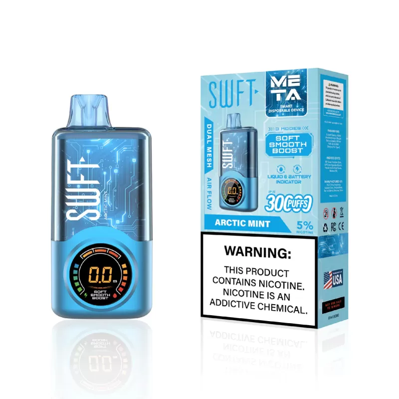 SWFT Meta 30K Rechargeable Disposable Device - 30000 Puffs - Strawberry Roll Up - Image 3