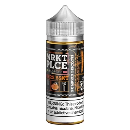 MRKT PLCE Pumpkin Biscotti (BKRS BSKT) Vape e-Liquid 100mL - Vape Product, Vape Product
