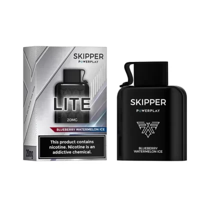 Skipper Powerplay Lite – Blueberry Watermelon Ice Disposable Pod (16000 Puff) (20Mg)