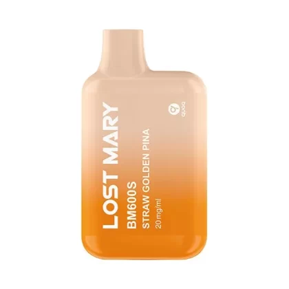 Lost Mary BM600S Straw Golden Pina Disposable Vape