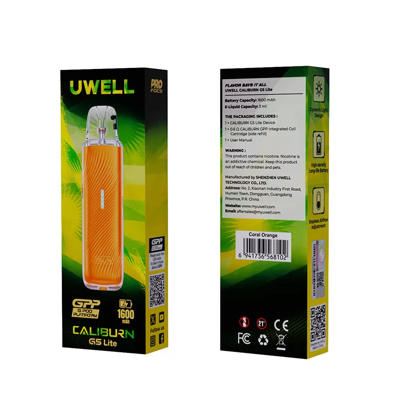 Uwell Caliburn G5 Lite Pod Kit 35W - Starry Gray - Image 3