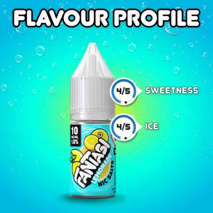 Lemonade (Sweet) Fantasi Nic Salt E-Liquid 50/50VG – 10ml – TPD - Vapestorm Co