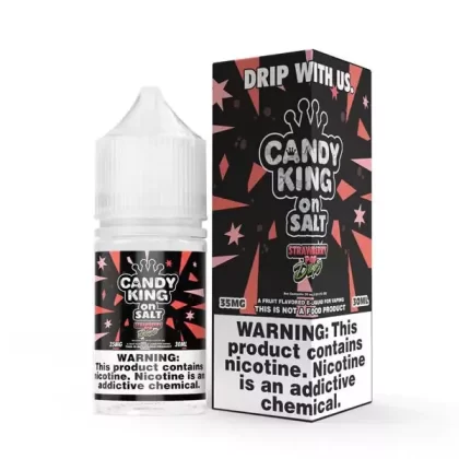 Candy King on Salt Strawberry Pop Drops eJuice - Vape Product; Vape Product, Vape Product (019D68)
