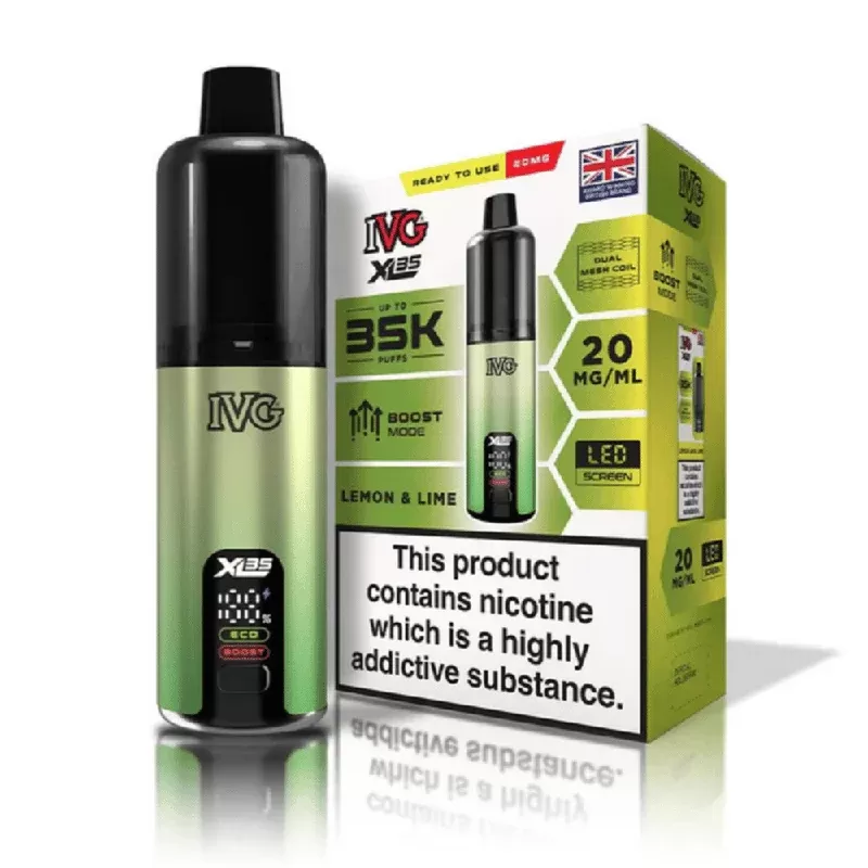 IVG XL 35K Prefilled Pod Kit Lemon Lime - Strength#20mg