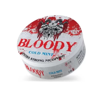 BLOODY Extra Strong Cold Mint Nicotine Pouches