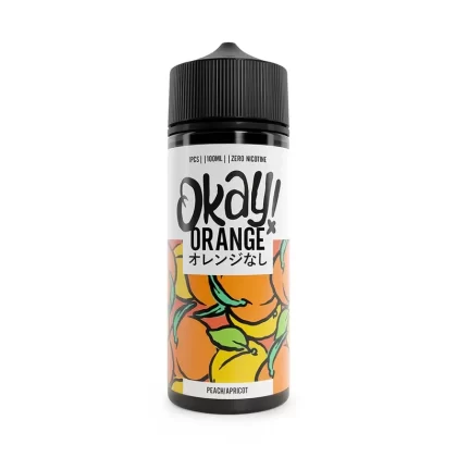 PEACH AND APRICOT E LIQUID BY OKAY ORANGE 100ML 70VG