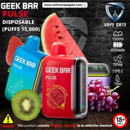 GEEK BAR PULSE DISPOSABLE VAPES (15,000 PUFFS) - 50 mg / Cool Mint