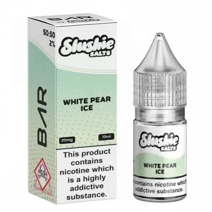 White Pear ICE Bar By Slushie Salt 10ml 20mg (out of date) - Vape Store