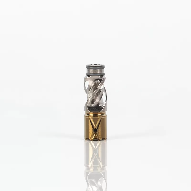 Titanium Tip: Helix - Color#Raw Ti>Graphite>Sandblasted