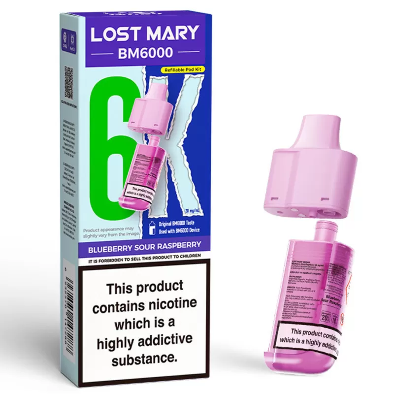 Lost Mary BM6000 Prefilled POD 10mg - Summer Grape - Image 3