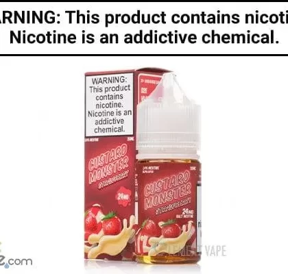 STRAWBERRY BY CUSTARD MONSTER SALT NIC 30ML - Vapejuice