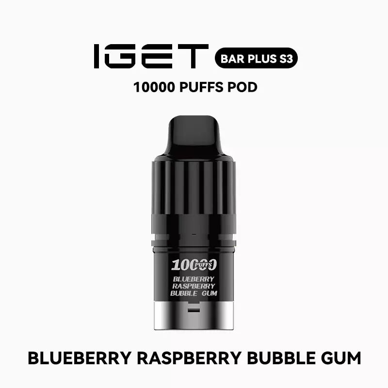IGET Bar Plus S3 Pod – Blueberry Raspberry Bubble Gum - Vape Store